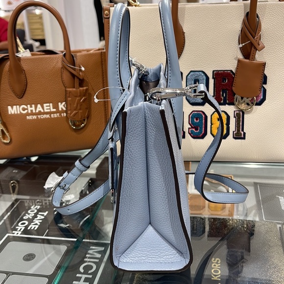 MICHAEL KORS Mirella Small Shopper TZ XBody Pebbled Leather Crossbody
Pale Blue - Picture 4 of 16